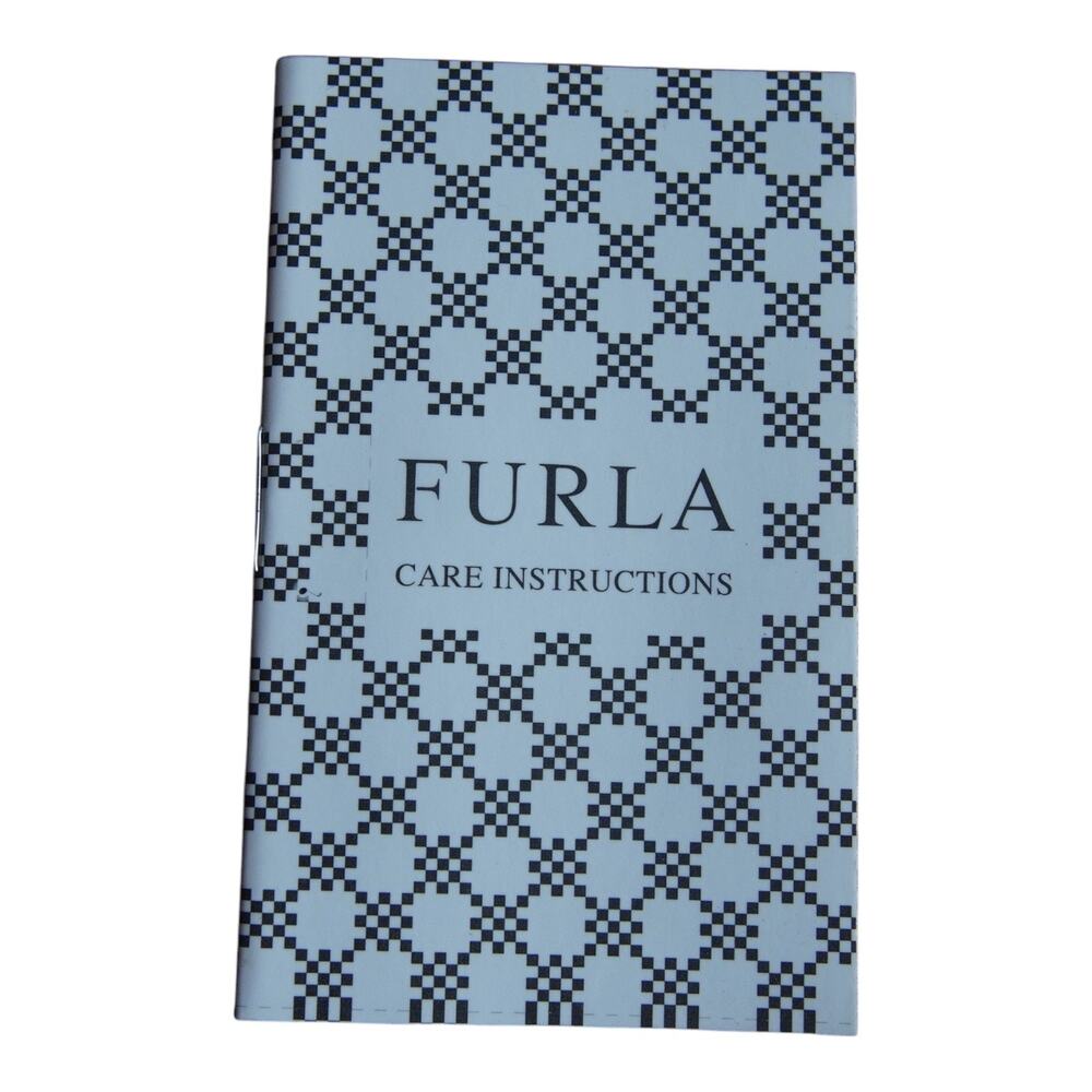 Furla Black Saffiano Leather Bifold Wallet Zip Coin Pocket Italy w Care Card EUC - Picture 6 of 12